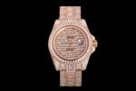 Rolex GMT-Master ii 40mm Seagull 2824 Movement 904L Steel Iced out Watch